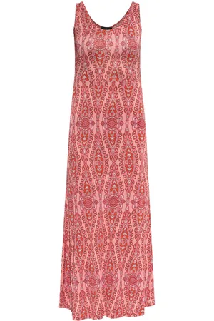 Etro Vestido largo con motivo de cachemira