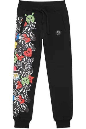 Philipp Plein Pantalones de chándal con motivo Smiley