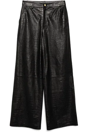 Cynthia Rowley Pantalones anchos con relieve