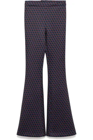 Cynthia Rowley Pantalones acampanados con motivo