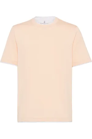 Brunello Cucinelli Camiseta con detalle a capas