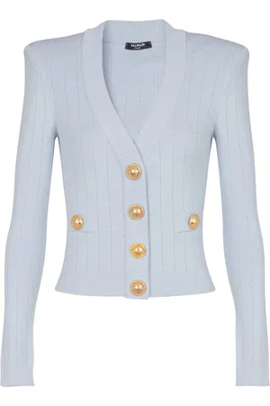 Balmain Cárdigan con botones grabados