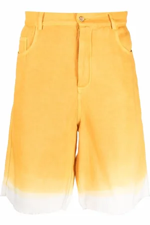 Federico Curradi Pantalones vaqueros cortos con motivo tie-dye