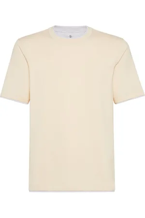Brunello Cucinelli Camiseta con detalle a capas