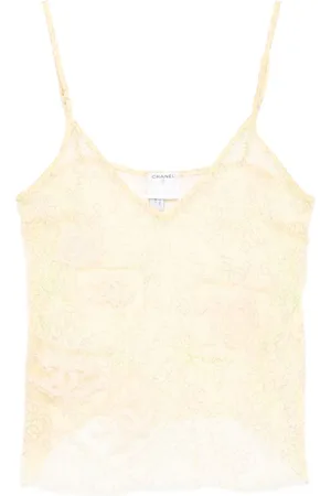 CHANEL Blusa con logo estampado 2006