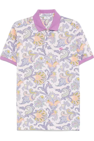 Etro Polo con motivo de cachemira