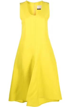 Calcaterra Vestido midi con cuello redondo