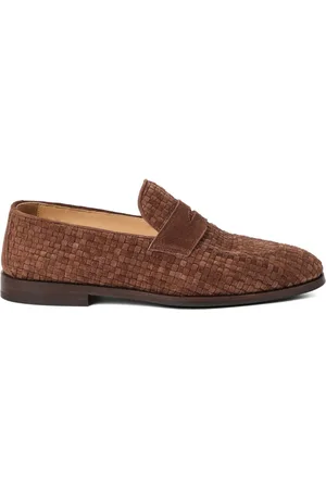 Brunello Cucinelli Mocasines con diseño entretejido