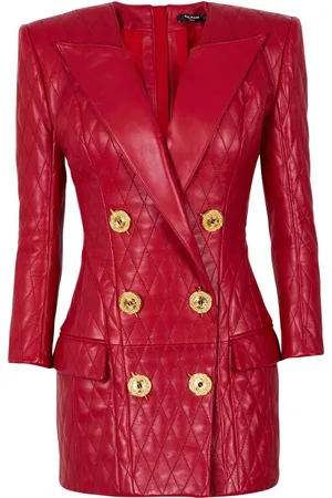 Balmain Vestido corto acolchado
