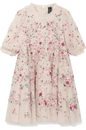 Needle & Thread Vestido con bordado floral