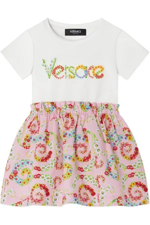 VERSACE Vestido Floral Swirl estilo camiseta
