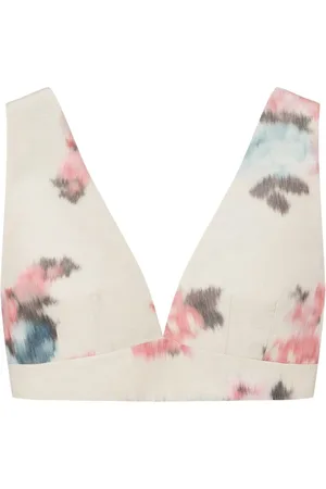 Serafini Top con motivo floral