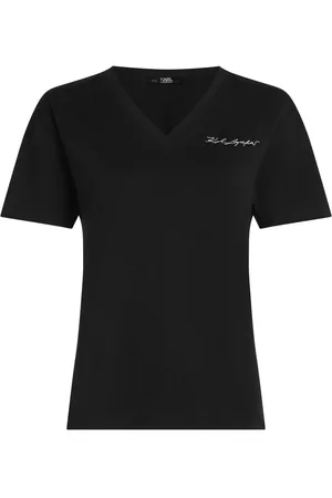 Karl Lagerfeld Camiseta con logo bordado