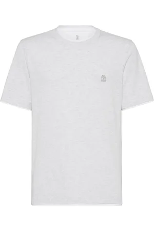 Brunello Cucinelli Camiseta con detalle a capas