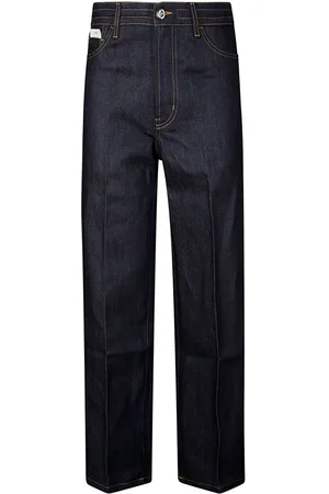 SETCHU Vaqueros rectos estilo capri