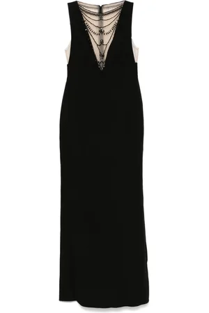 Marchesa Notte Vestido de fiesta con detalles de strass