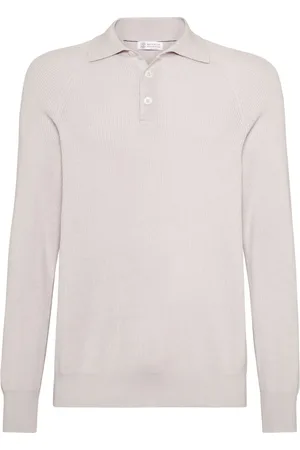 Brunello Cucinelli Polo de canalé