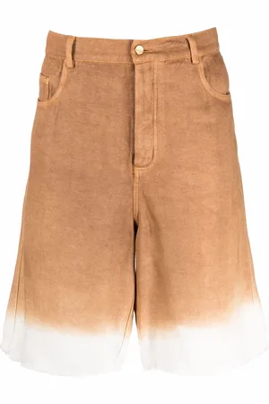 Federico Curradi Pantalones vaqueros cortos con motivo tie-dye