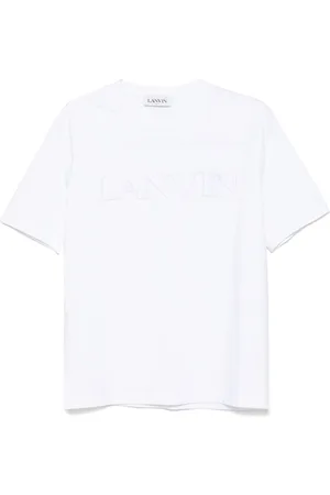 Lanvin Camiseta con logo bordado