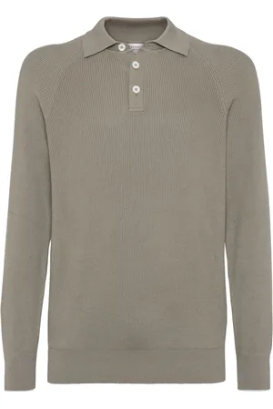 Brunello Cucinelli Polo de canalé