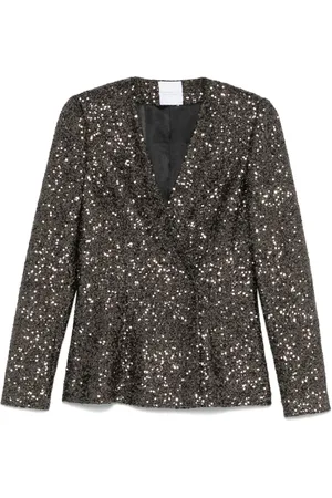 CENERE GB Blazer con lentejuelas