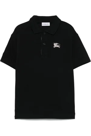 Burberry Polo con bordado Equestrian Knight