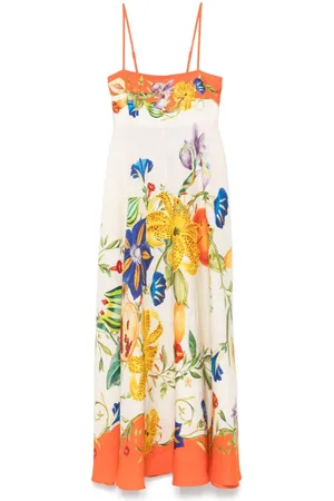 ALÉMAIS Vestido midi Flores