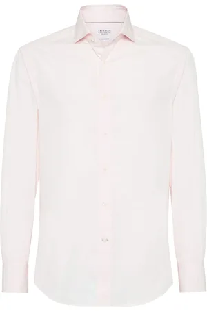 Brunello Cucinelli Camisa con pliegues