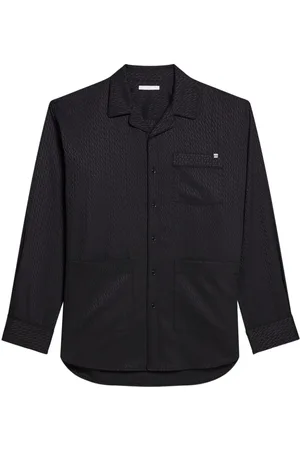 Helmut Lang Camisa con motivo geométrico