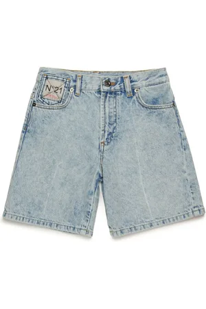 Nº21 Pantalones vaqueros cortos con parche del logo