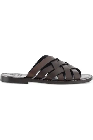 Brunello Cucinelli Slippers con tiras cruzadas