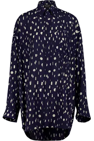 Balenciaga Camisa estampada con diseño plisado