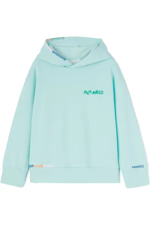 Palm Angels Sudadera con capucha y logo bordado