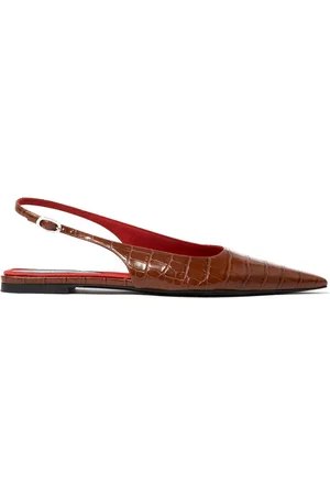 Stella McCartney Bailarinas Elsa con efecto de piel de cocodrilo