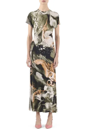 Jason Wu Vestido midi con motivo abstracto