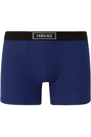 VERSACE Bóxer largo de canalé 90s Logo