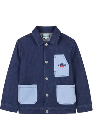 Kenzo Chaqueta vaquera con logo bordado