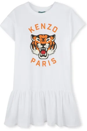 Kenzo Vestido con estampado Tiger