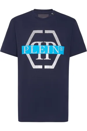 Philipp Plein Camiseta con estampado PP Tape con cuello redondo