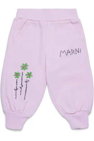 Marni Pantalones de chándal con estampado floral