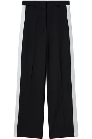 Stella McCartney Pantalones rectos a rayas
