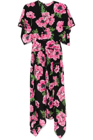 Stella McCartney Vestido midi con estampado floral