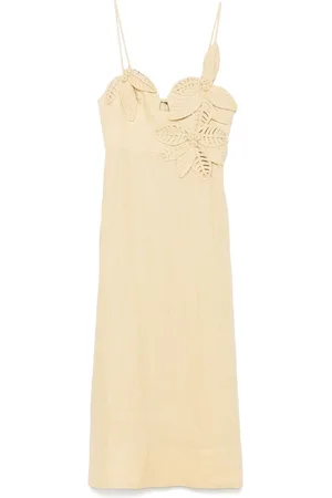 Farm Rio Vestido midi con busto floral
