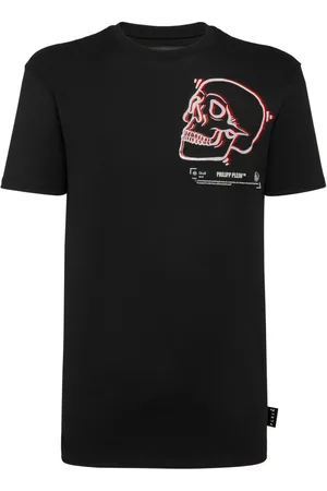 Philipp Plein Camiseta con cuello redondo y estampado Skull