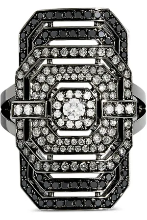 Statement Anillo My Way Gradient en plata de ley con diamantes