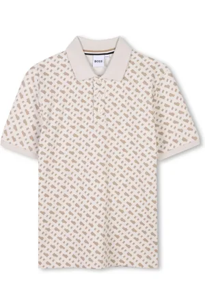 HUGO BOSS Polo con monograma estampado