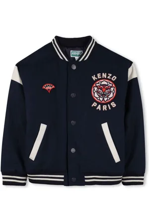 Kenzo Chaqueta con parche del logo de chenilla