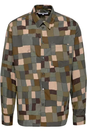 Maison Kitsuné Camisa con motivo geométrico