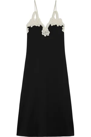 Jil Sander Vestido midi bordado
