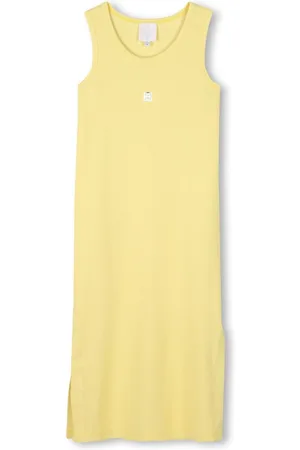Givenchy Vestido de punto elástico con placa del logo